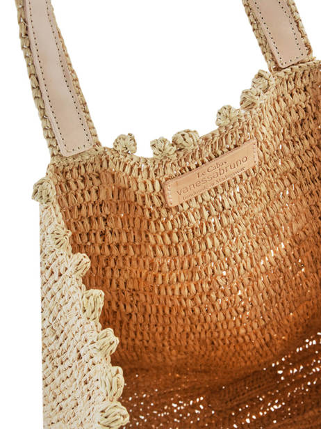 Raffia Shoulder Bag Le Cabas Pompoms Vanessa bruno Beige cabas raphia 75V40414 other view 5