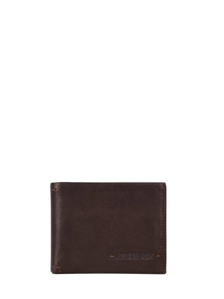 Leather Arthur Wallet Arthur & aston Brown johany 499