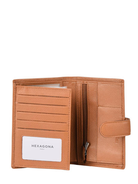 Porte-cartes Confort Cuir Hexagona Marron confort 467282 vue secondaire 1