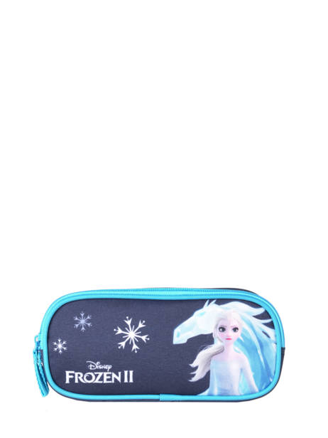 Pencil Case 2 Compartments Frozen Blue flocon GLAC