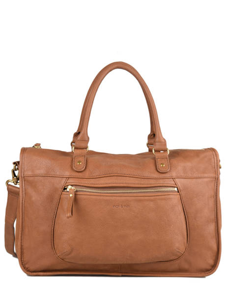 Sac Tegan Cuir Nat et nin Marron vintage TEGAN