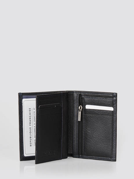 Wallet Leather Lancaster Black soft vintage homme 120-12 other view 1