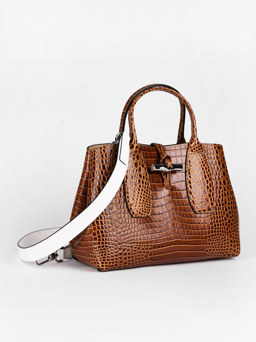 Longchamp Roseau Croco Bijoux Vert