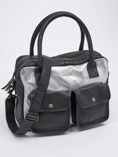 Sac Ledandy Argento Cuir Paul marius Noir argento DANDYARG vue secondaire 2