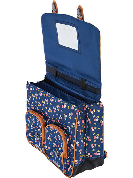 2-compartment  Satchel Tann's Blue les fantaisies f - 22-41242 other view 2