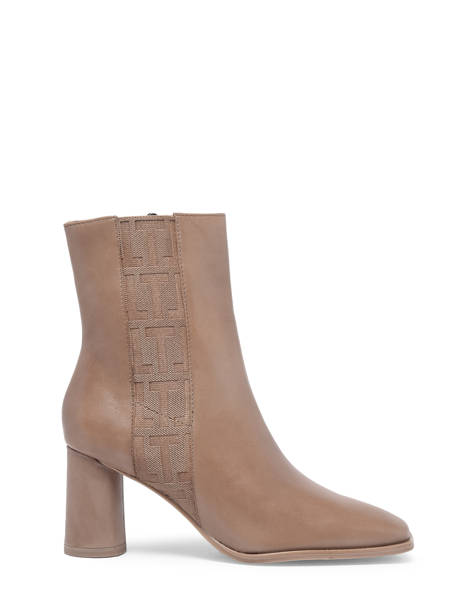 Enkellaarsjes Met Hak In Leather Tamaris Beige women 29