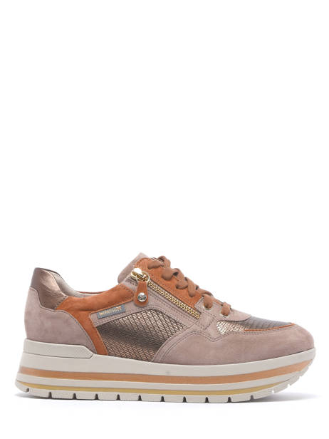 Sneakers Panthea In Leather Mephisto Beige women PANTHEA