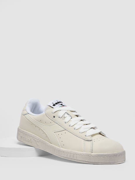 Sneakers Game Low Waxed En Cuir Diadora Beige unisex 90000060 vue secondaire 1