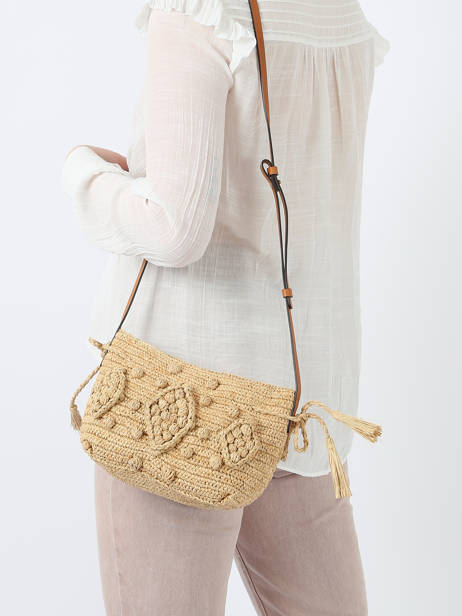 Raffia Mini 24h Crossbody Bag Gerard darel Beige raphia E454 other view 1