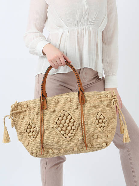 Sac Porté épaule Raphia Gerard darel Beige raphia E454 vue secondaire 1