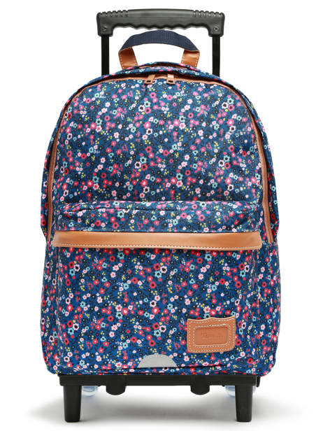 2-compartment  Wheeled Schoolbag Tann's Blue les fantaisies f 73136